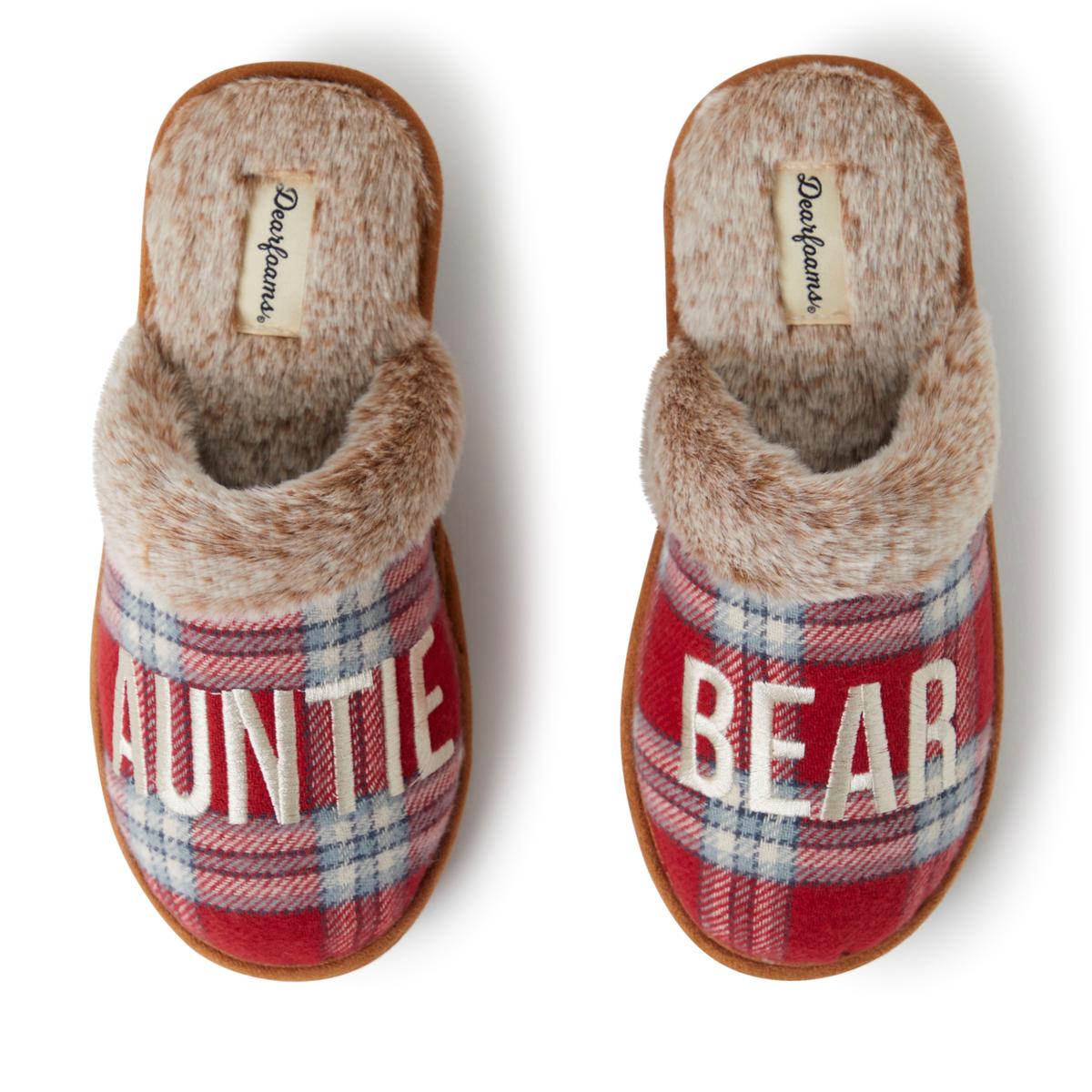 Dearfoams Women's Auntie Bear Slipper 20710510 HSN