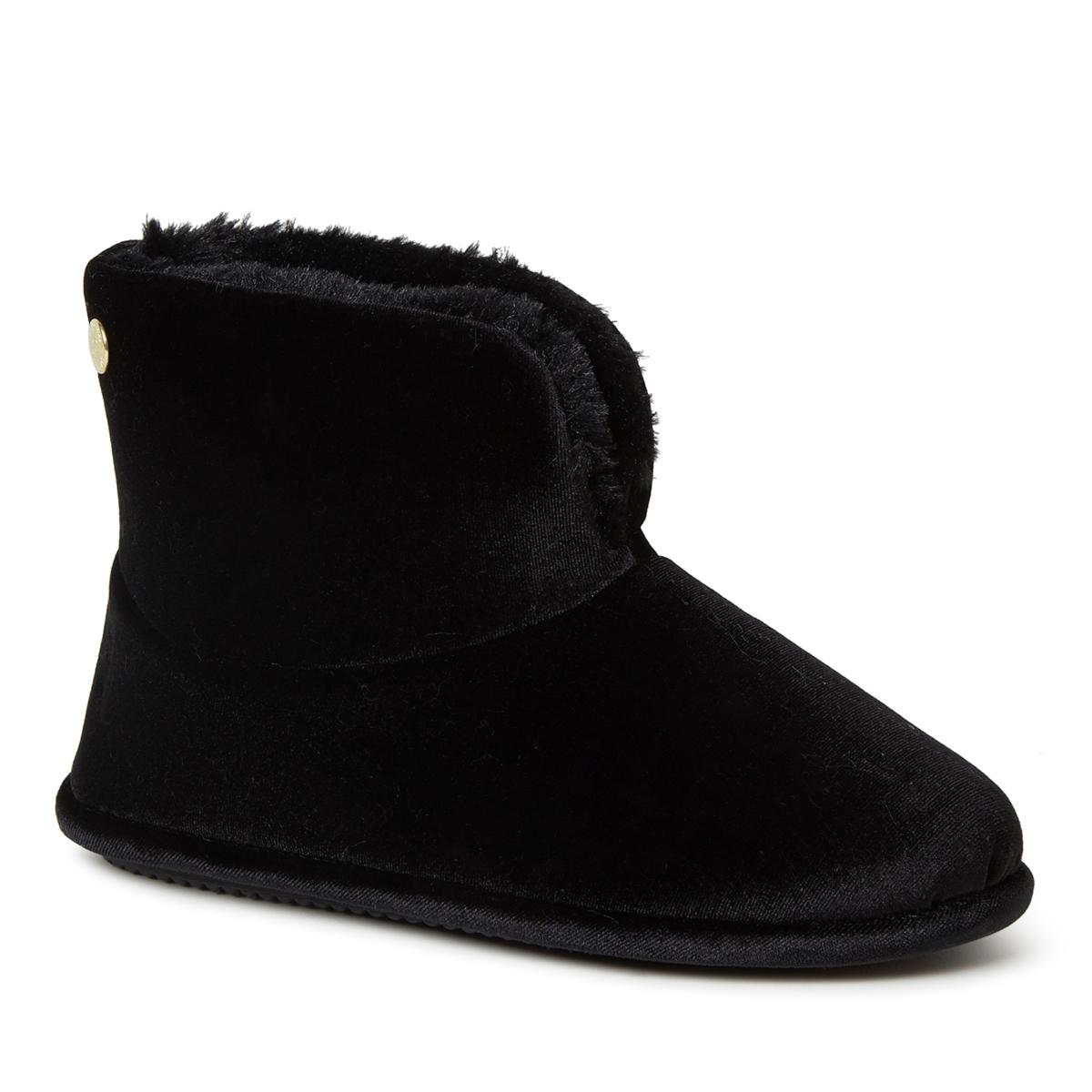 dearfoam velour bootie slippers