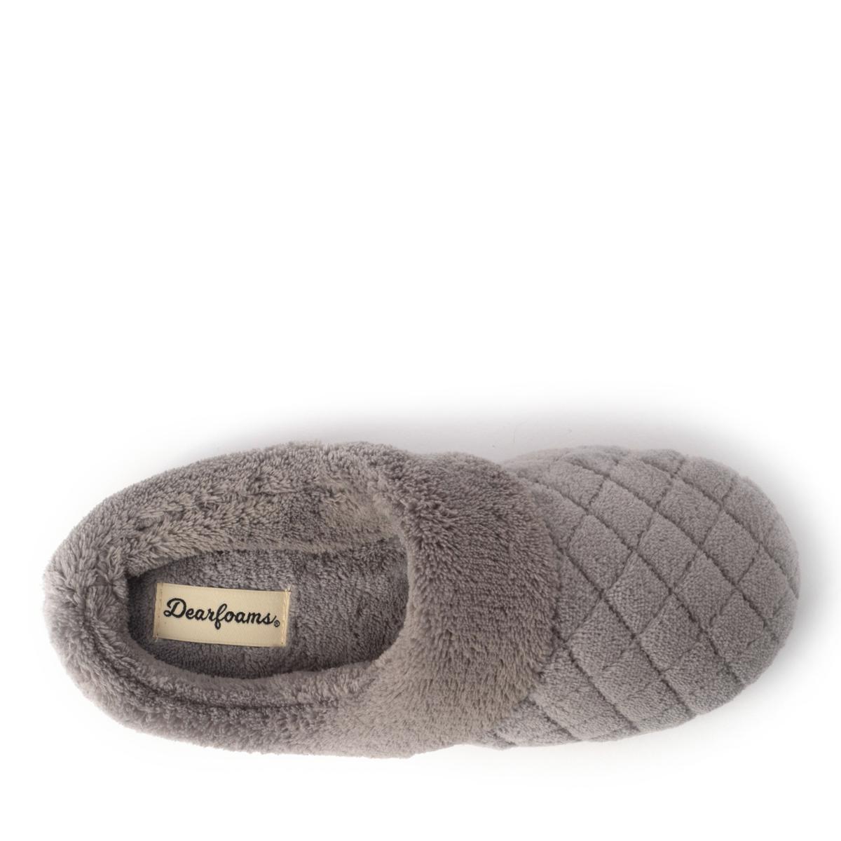 Grey best sale dearfoam slippers