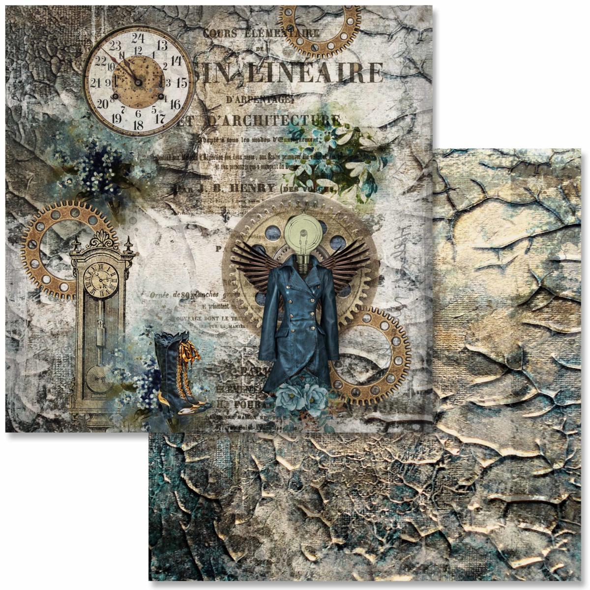 Decoupage Queen - Steampunk Laboratory Scrapbook Set