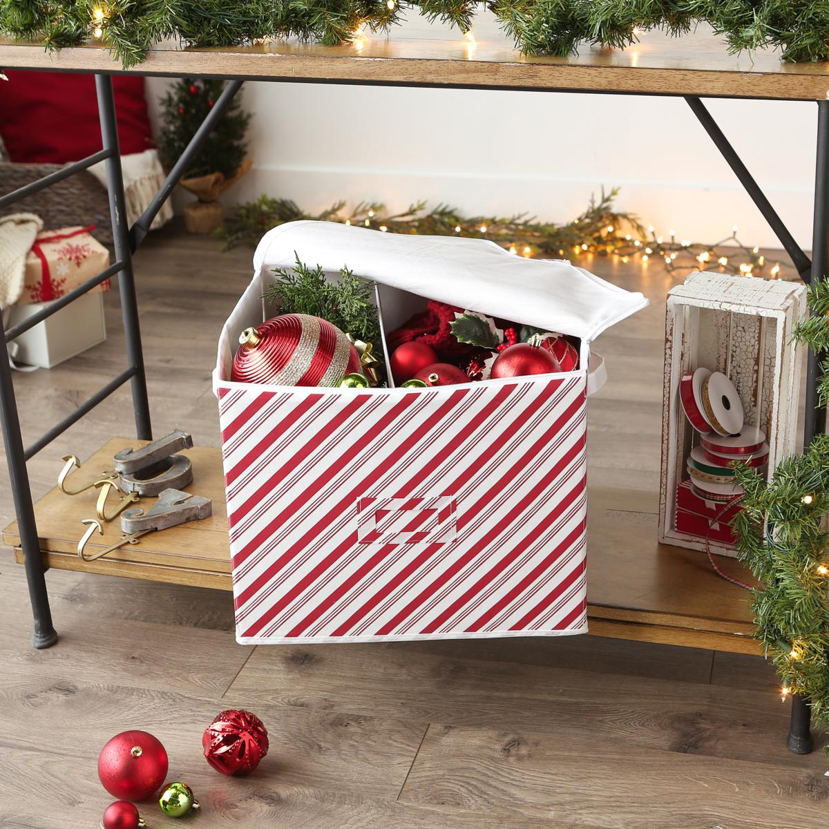  Holiday Ornament Storage - White / Holiday Ornament