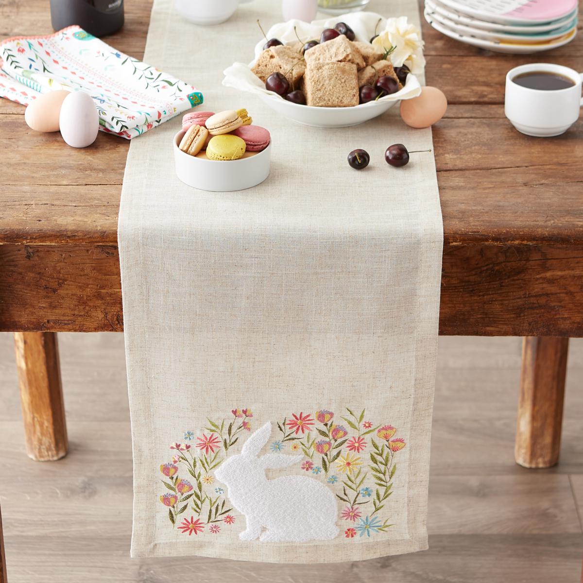 Embroidered offers Easter Table Runner