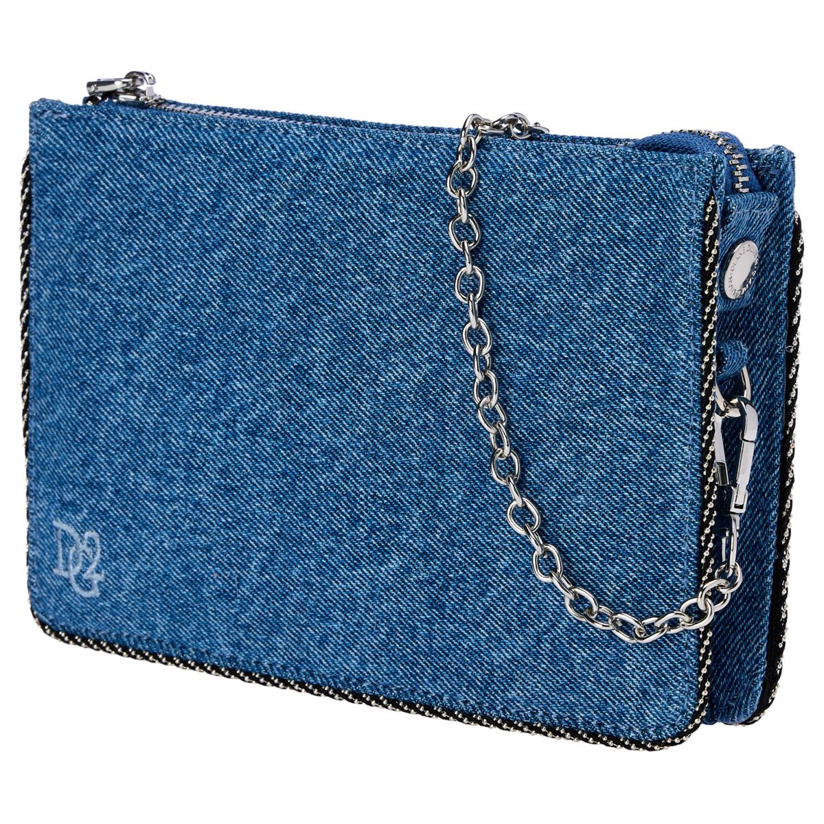 DG2 by Diane Gilman 30th Anniversary Denim Clutch w/Detachable