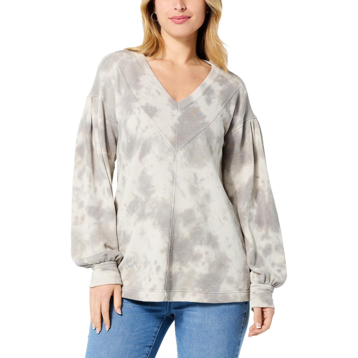 V neck sale tunic sweatshirt