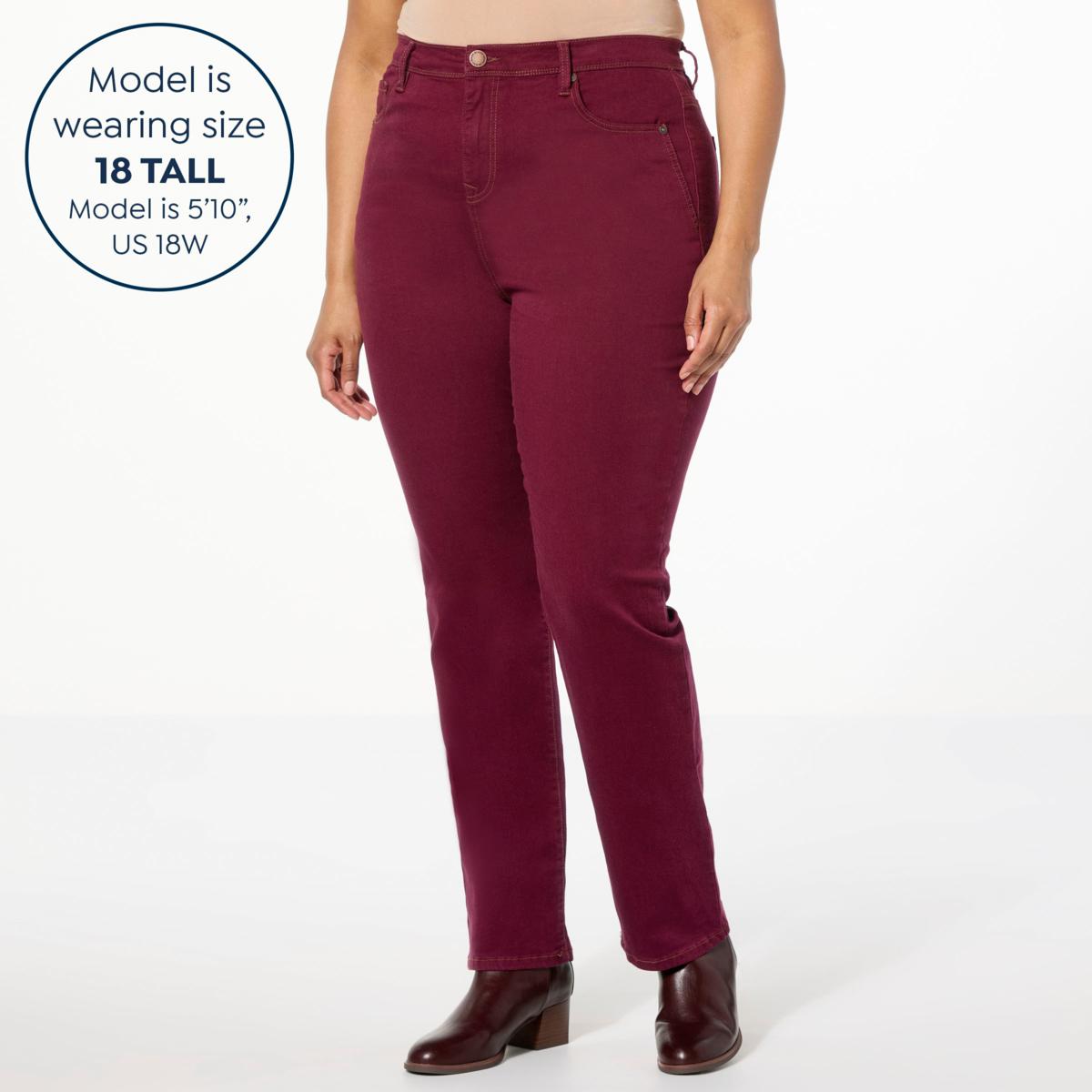 DG2 by Diane Gilman Lux Touch Stretch Denim Straight-Leg