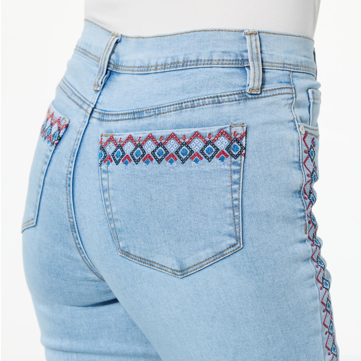 Embroidered fashion jeans 2019