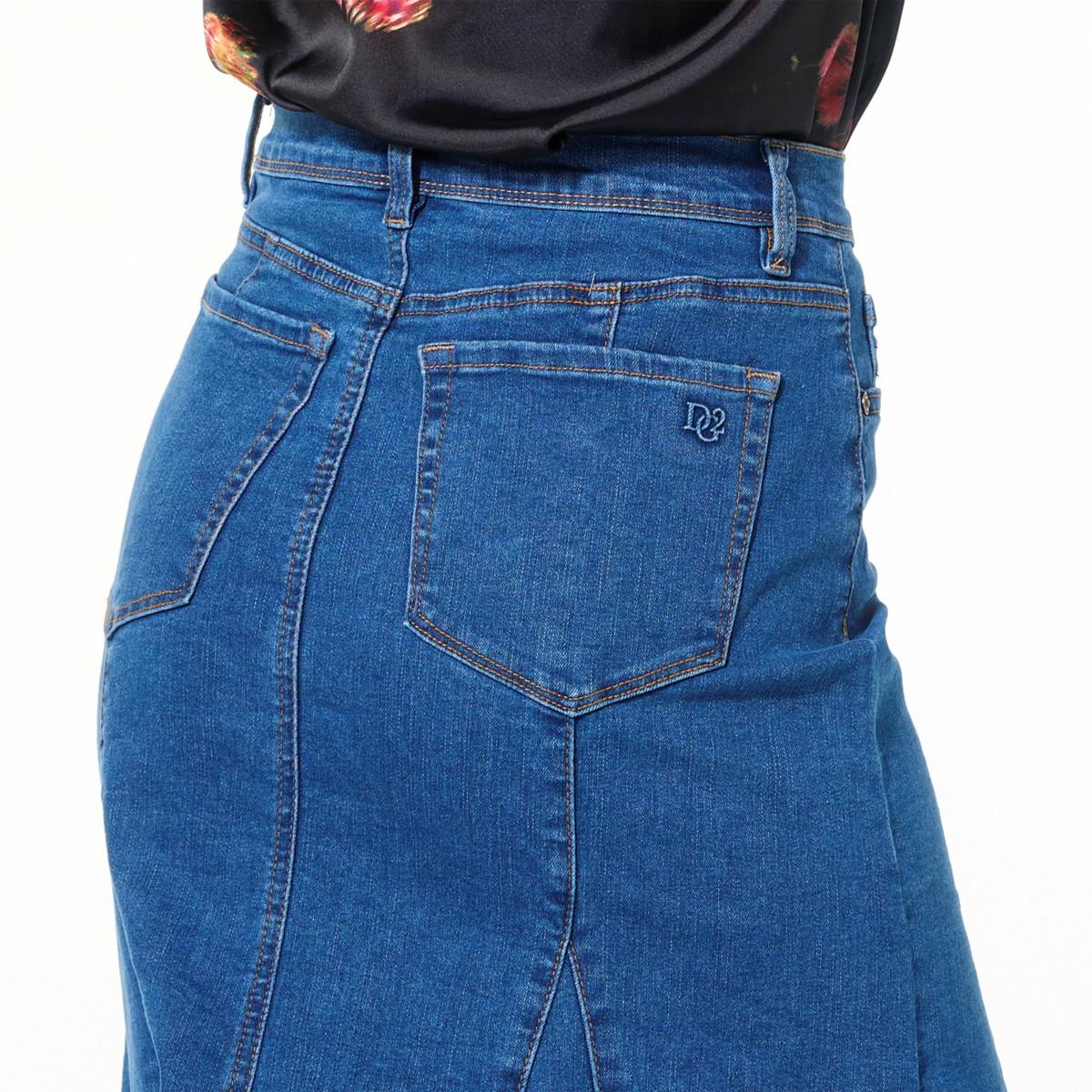 スカート  JEANS Woman Skirt Navy DW0DW21292 1AB Amazon.com: Hndudnff Women Solid A-Line High Waist Long
