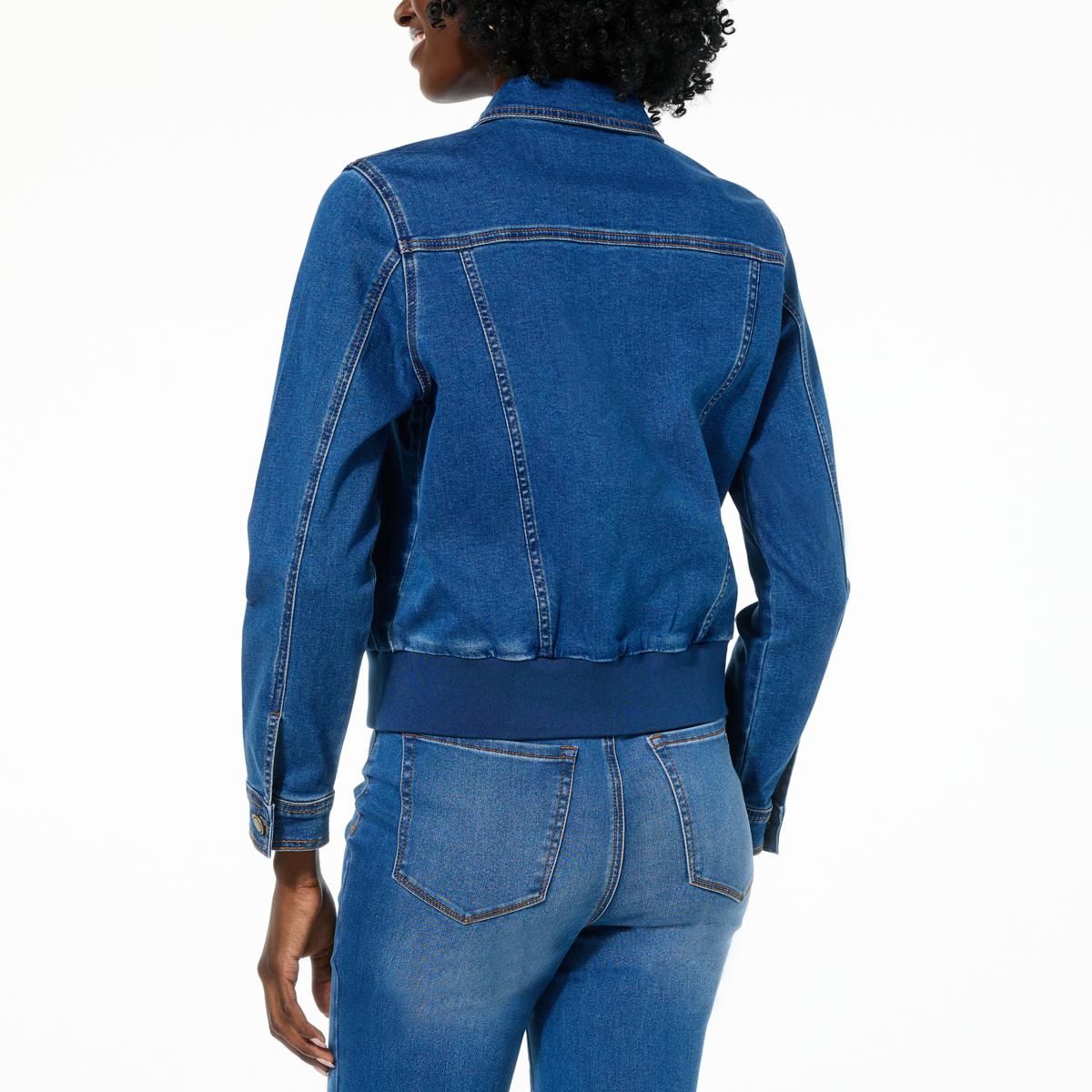 DG2 by Diane Gilman New Classic Stretch Denim Zip-Up Jacket | HSN