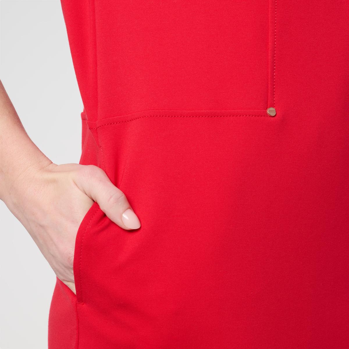 DG2 by Diane Gilman Ponte Knit Short-Sleeve A-Line Dress