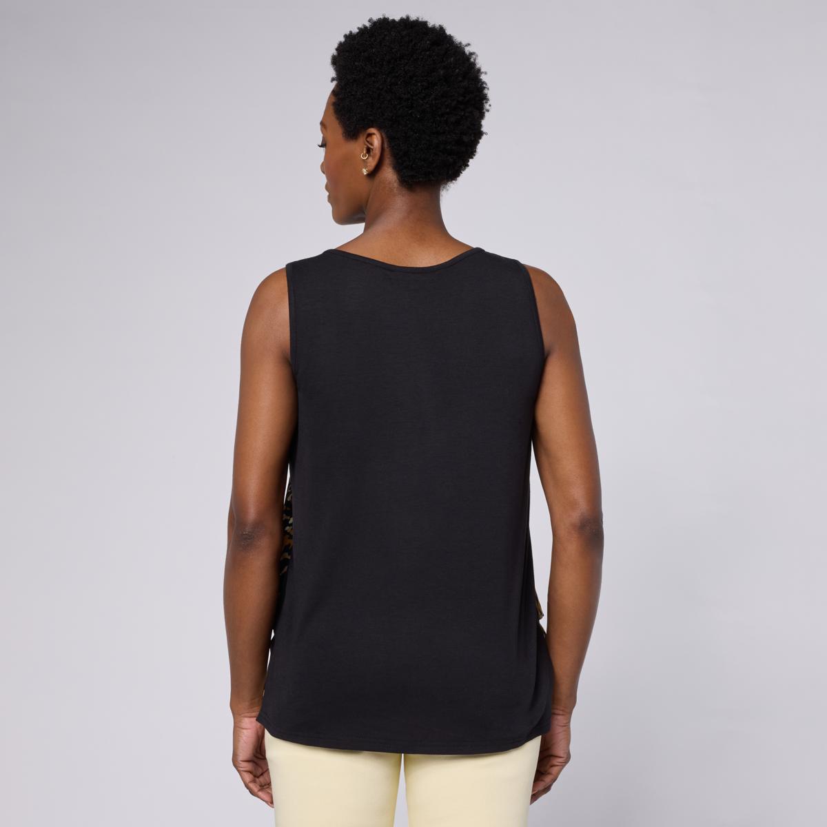 DG2 by Diane Gilman Printed Mixed Media Easy Tank | HSN
