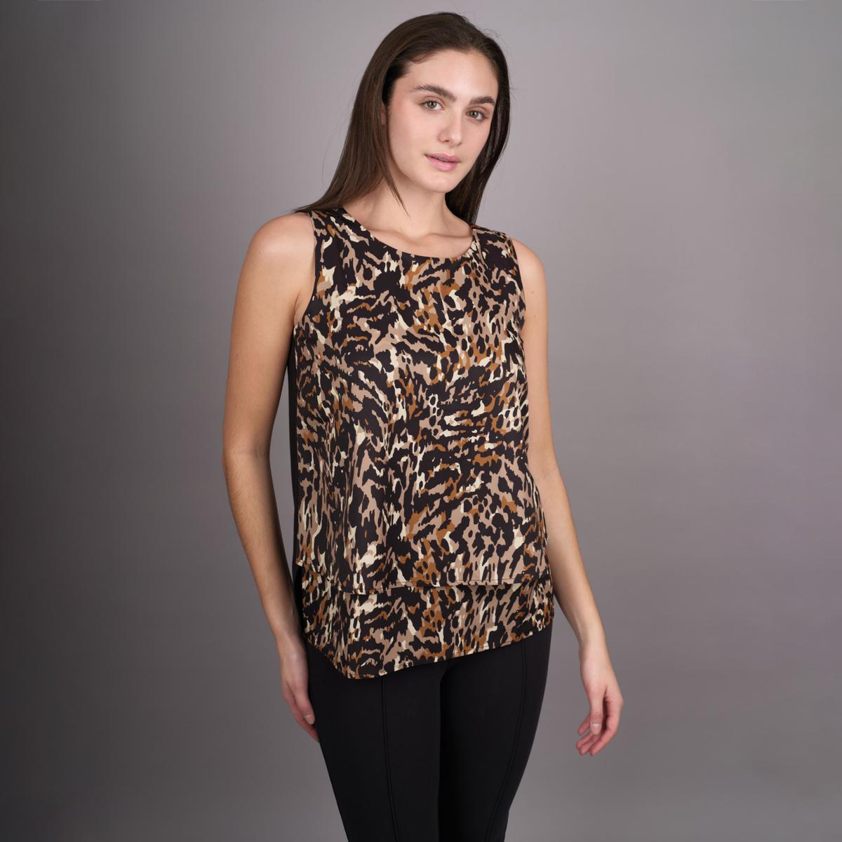 DG2 by Diane Gilman Printed Mixed Media Easy Tank | HSN