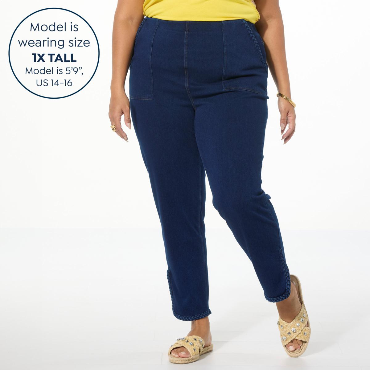 Super Stretch Denim Pull Up Crop Super Stretch Denim Pull Up Crop