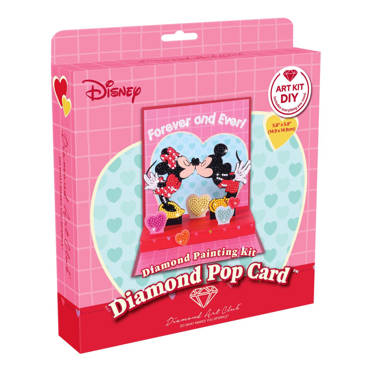 Diamond Art Club Disney Mickey and Minnie 3D Card Kit | HSN