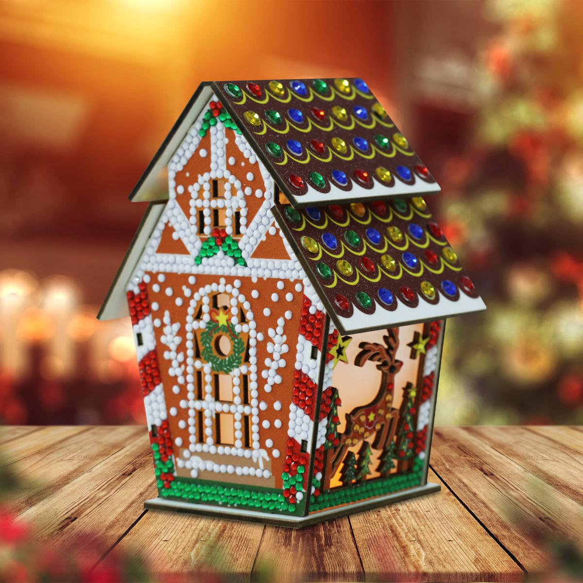 Diamond Art Club LED 3D Gingerbread House Kit - 23276674 | HSN