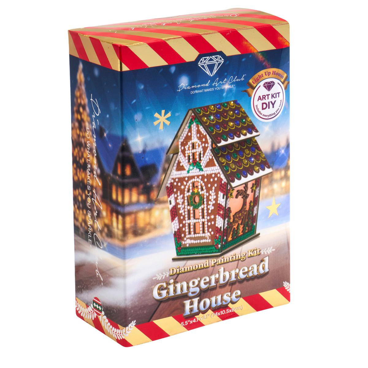 Diamond Art Club LED 3D Gingerbread House Kit - 23276674 | HSN