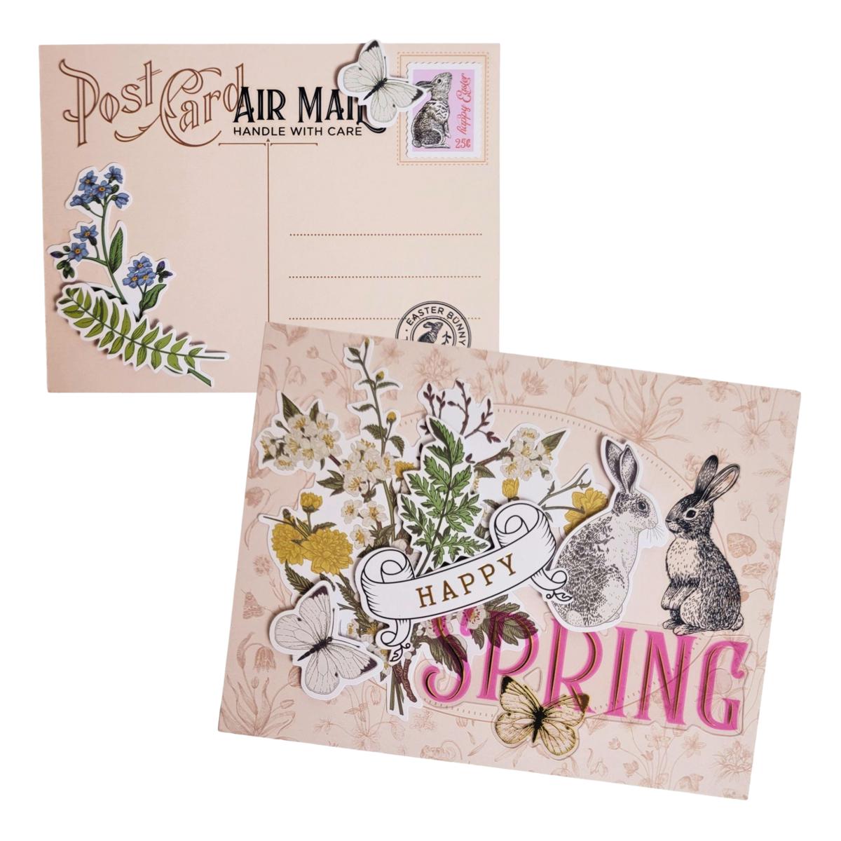 Diamond Press Spring Post Card and Die-Cuts Kit | HSN