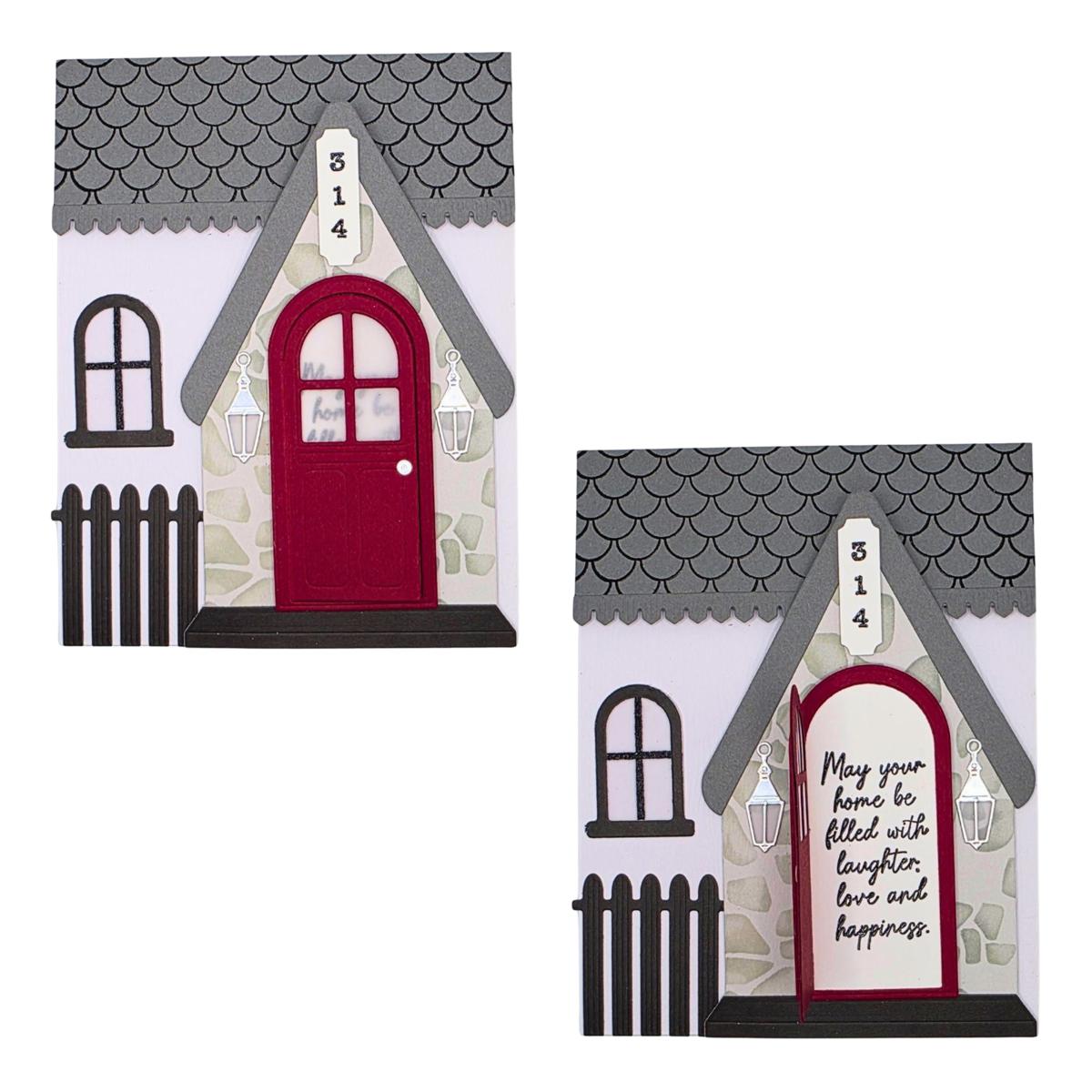 Diamond Press Welcome Home Stamp, Die & Stencil Kit | HSN