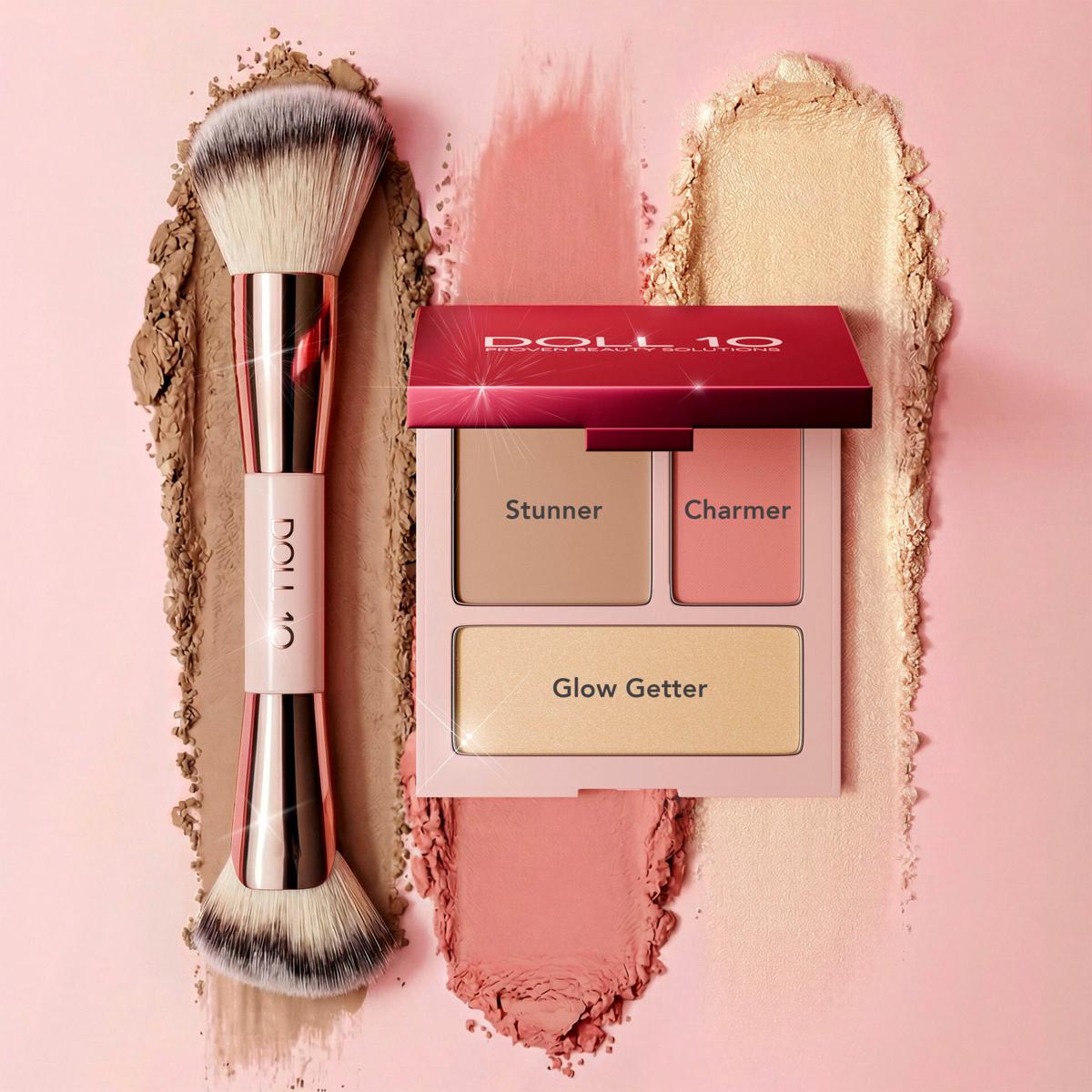 Doll 10 The 10 Minute Face Doris's Favorites Palette with Brush | HSN