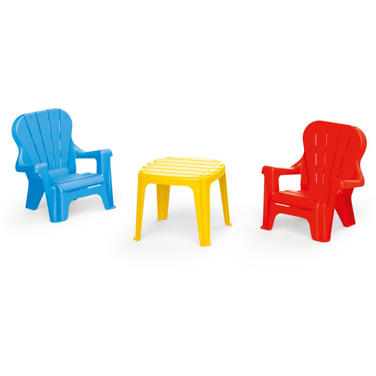 Plastic table and outlet chair set for kids