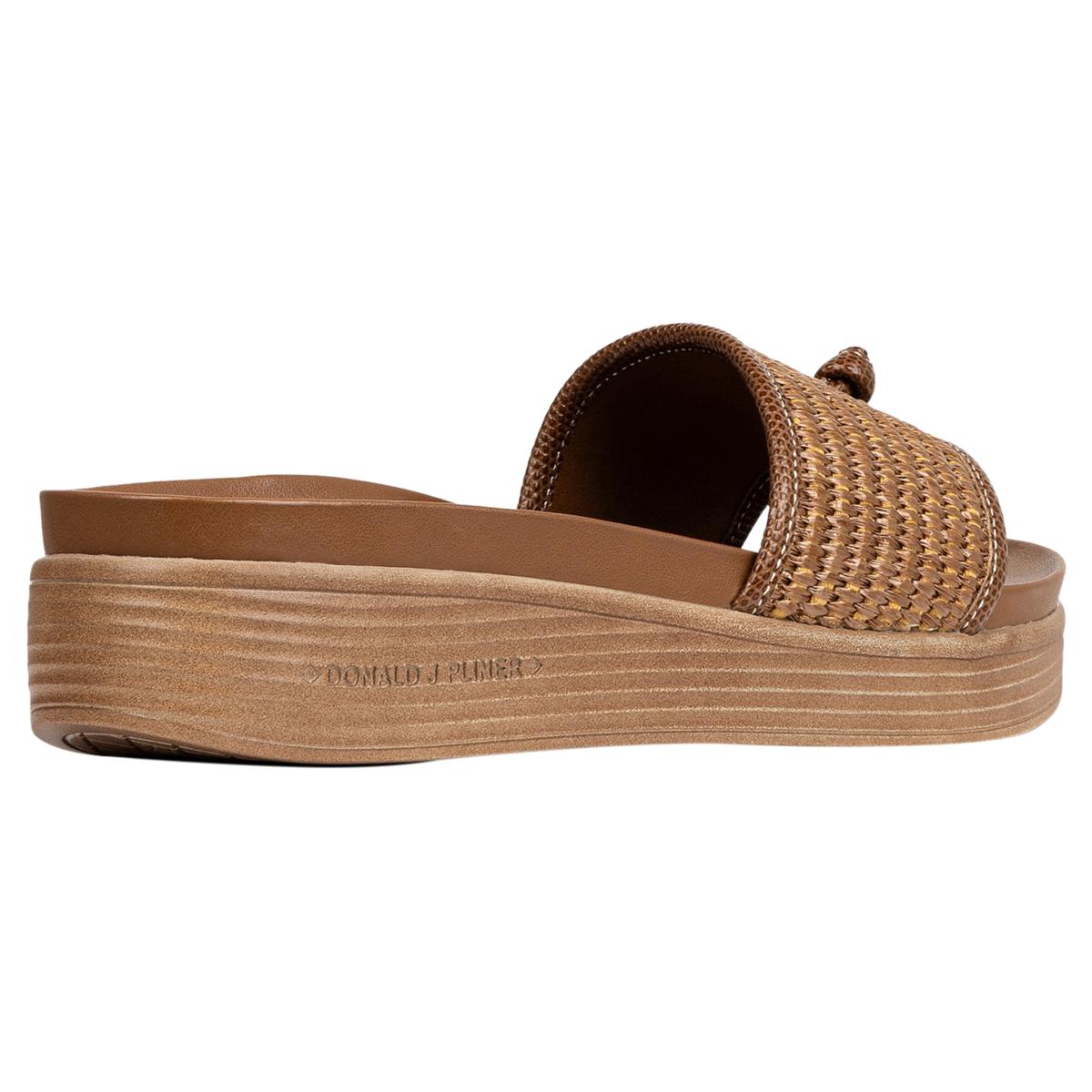 Donald J. Pliner  Slide Leather Sandals in 
 Chestnut Size 11 Donald Pliner Farrah One-Band Footbed Slide | HSN main image 2