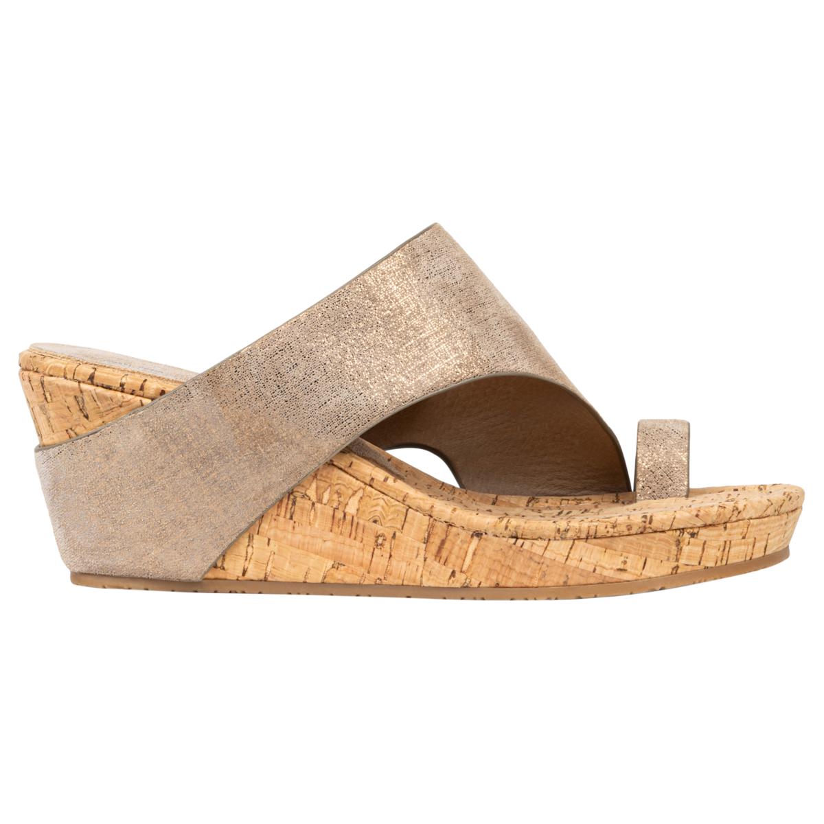 DONALD Donald Pliner Gyer Toe-Loop Wedge Sandal - 23610461 | HSN