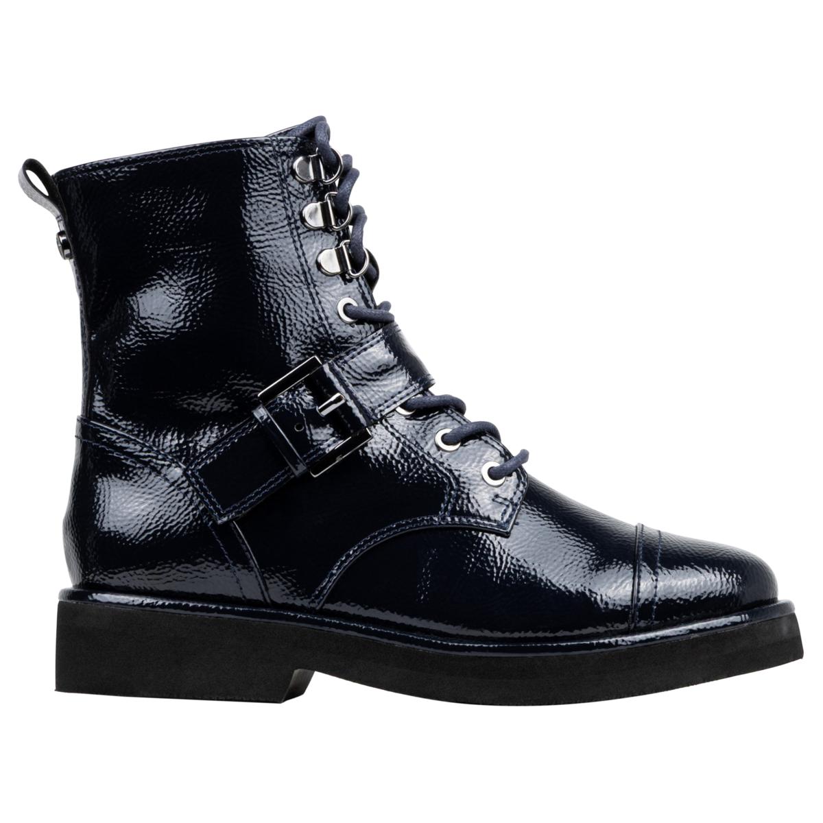 Donald Pliner Lowla Lace-Up Combat Boot with Zipper 23702008 HSN