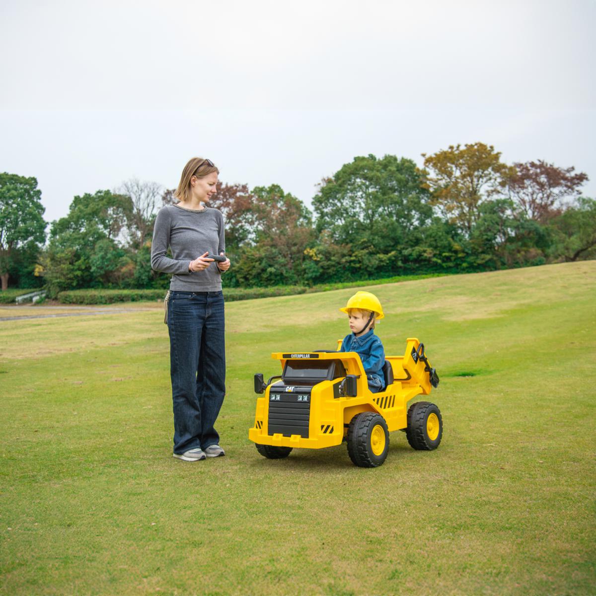 Cat ride on toy dump truck online