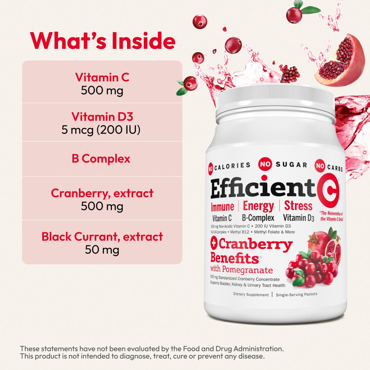 Efficient-C Cranberry Benefits with Pomegranate HSN