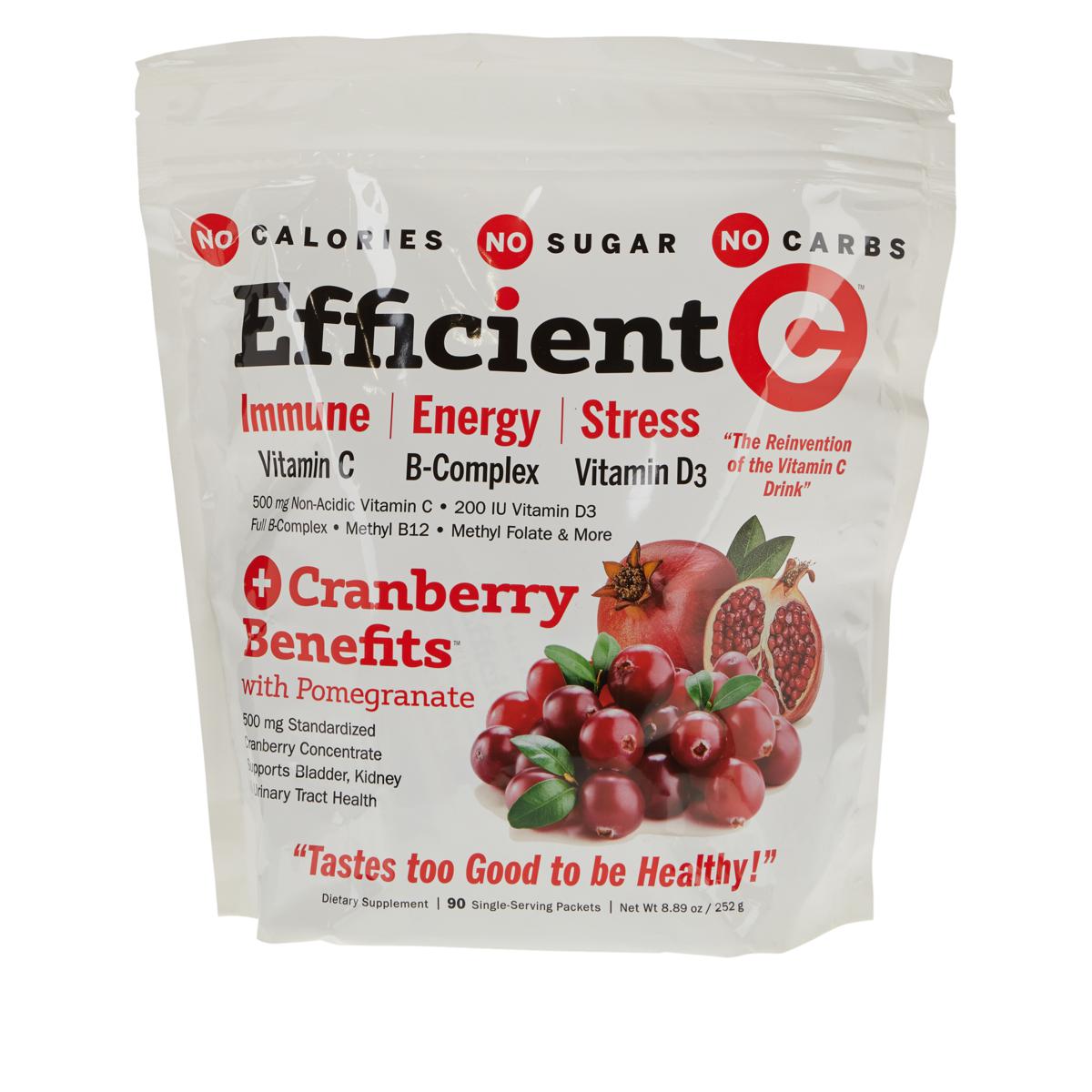 Efficient-C + Cranberry Benefits with Pomegranate - 90 Packets