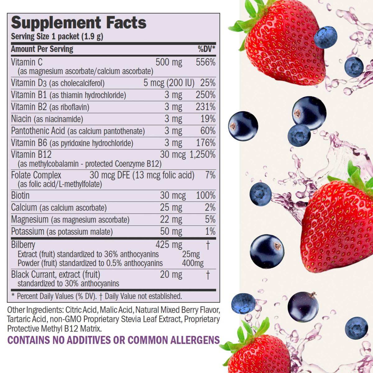 Andrew Lessman Efficient-C Mixed Berry - 30 Packets | HSN