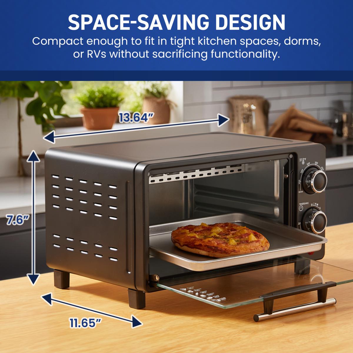 Elite Cuisine 4-Slice Toaster Oven Broiler 23519918 HSN