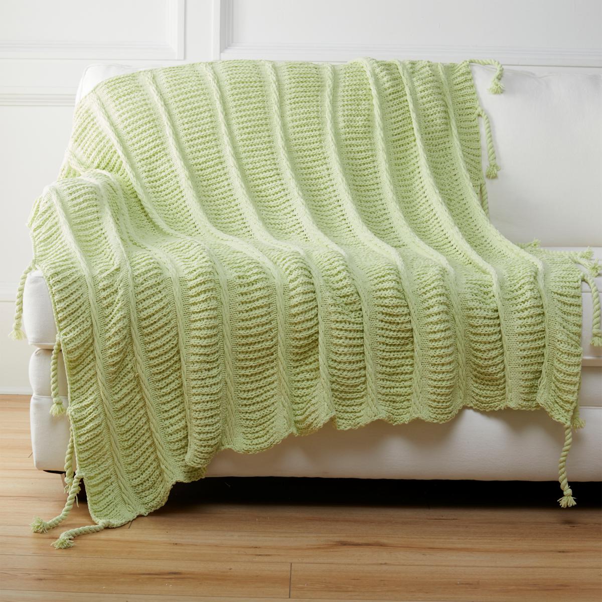 Chenille tassel throw discount blanket