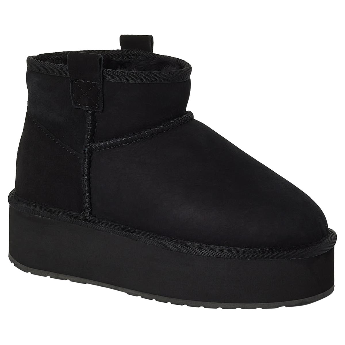 EMU Australia Foy Flatform Micro Waterproof Suede Sheepskin Boot