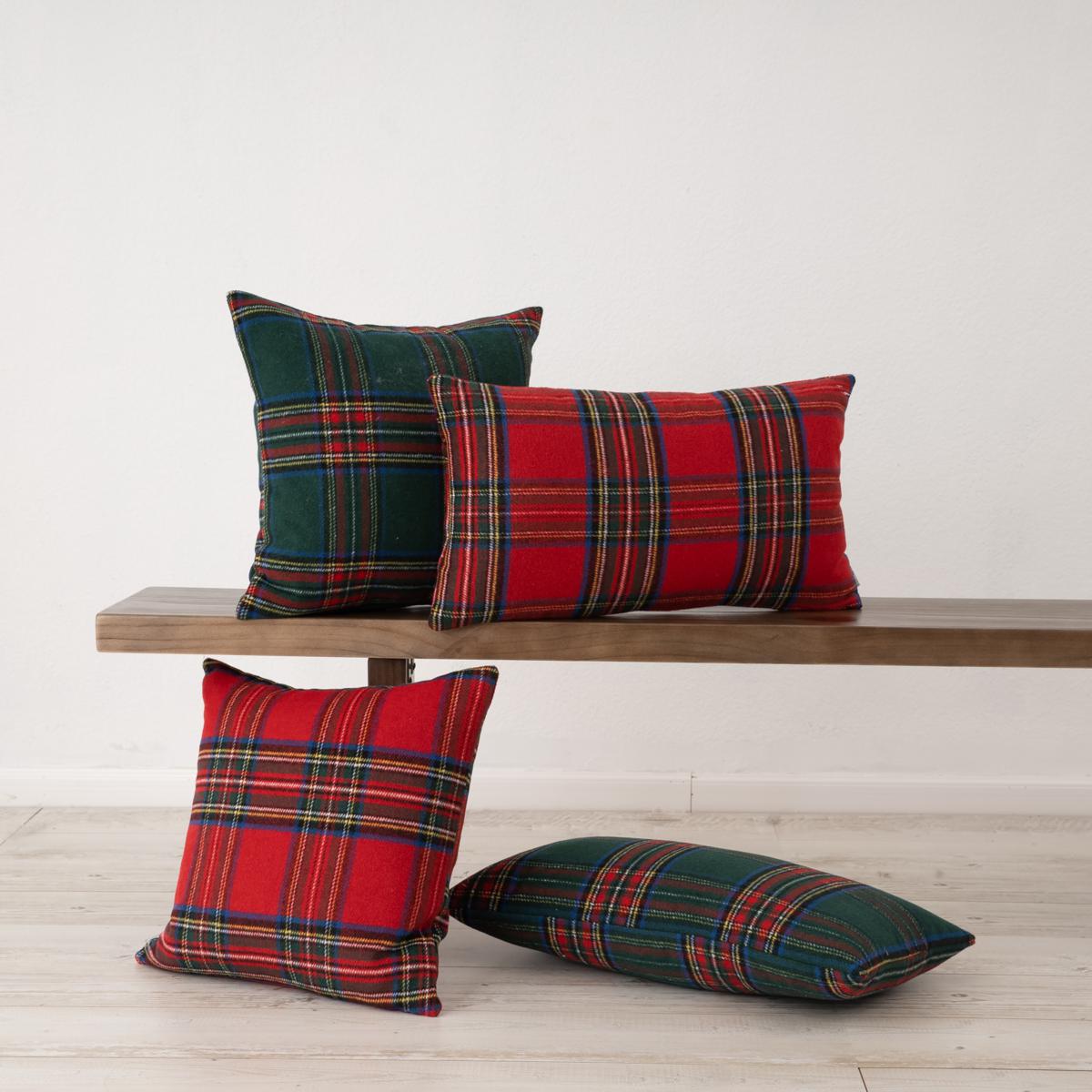 Plaid Weave Small Lumbar Pillow — TRAVEL PATTERNS