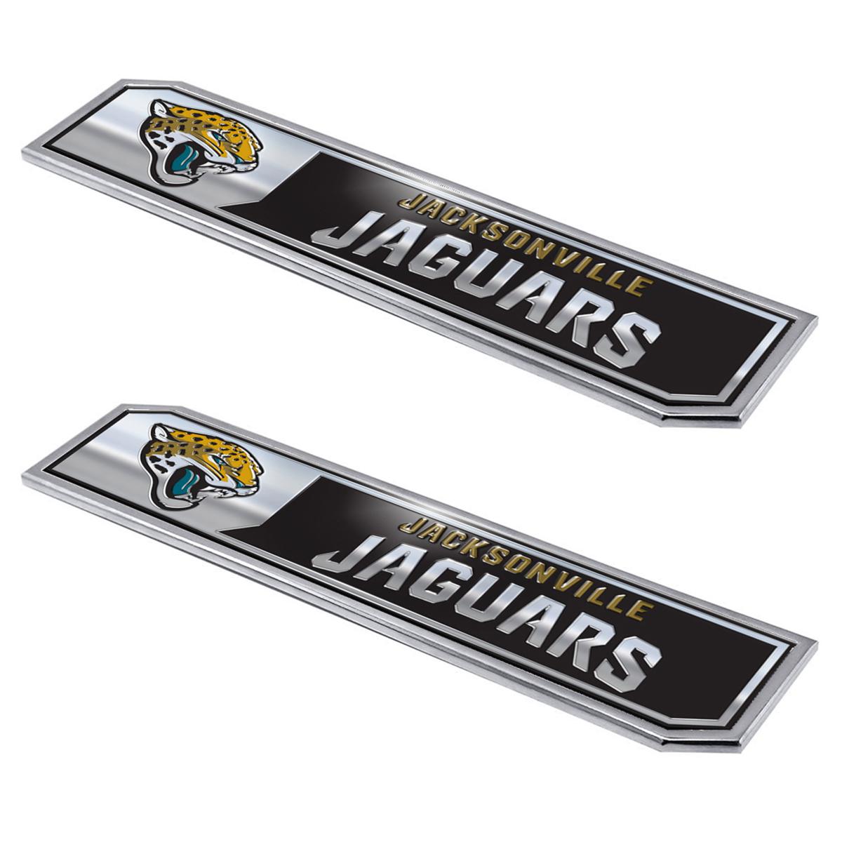 FANMATS NFL- Jacksonville Jaguars 2 Piece Color Head Rest Cover Set at