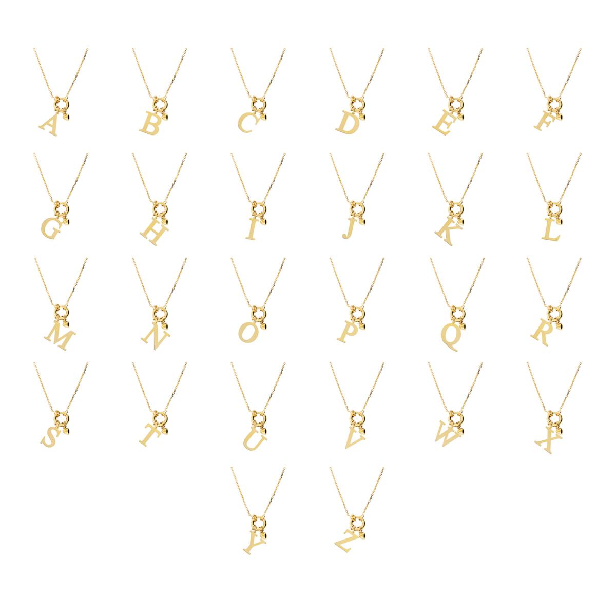 Fiorenza Sterling Silver Love Letter Initial Chain Necklace | HSN