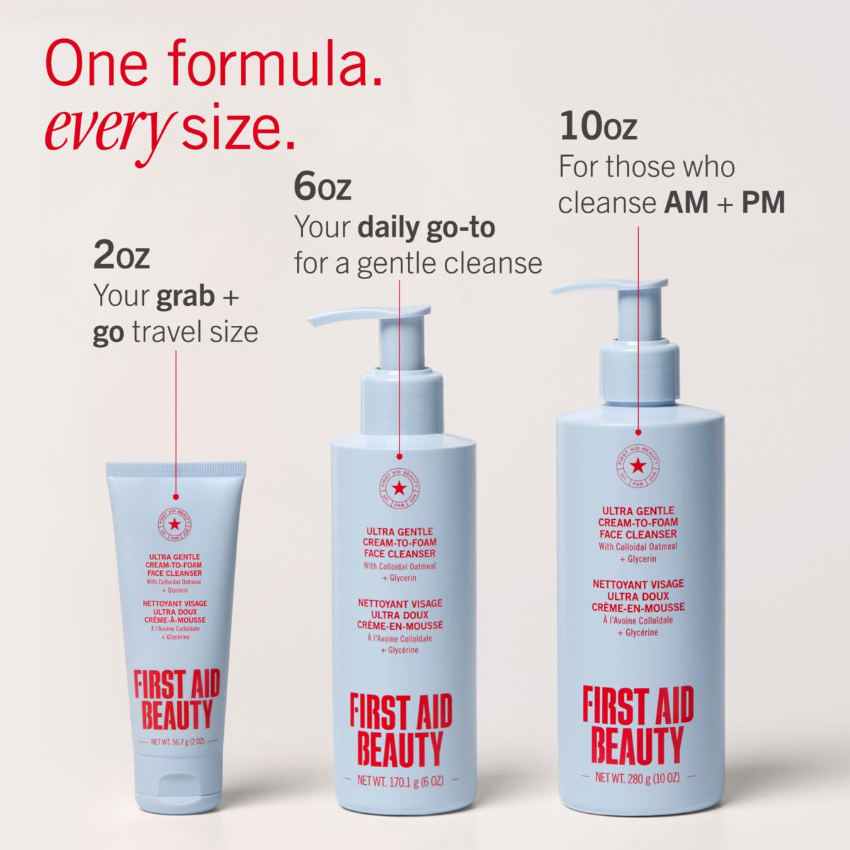 化粧水・ローション・トナー Beauty goes on FOAM WASHING LOTION CREAM First Aid Beauty Ultra Repair Cream-to-Foam Hydrating Cleanser | HSN