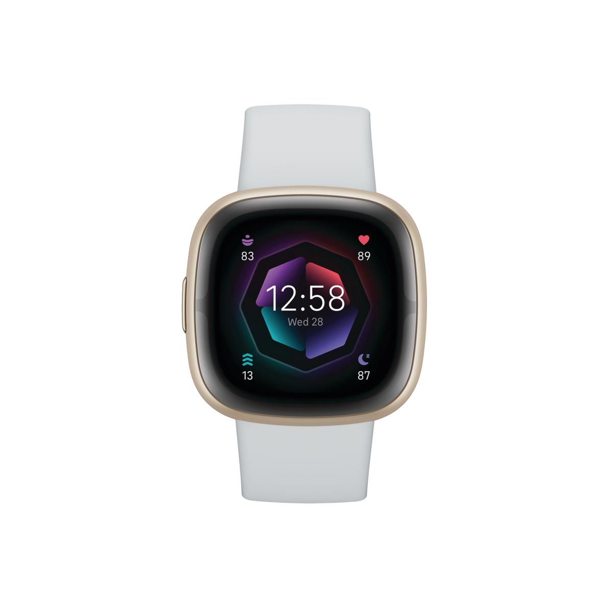 Fitbit Sense 2 Advanced Health Smartwatch - Blue Mist, Pale Gold | HSN