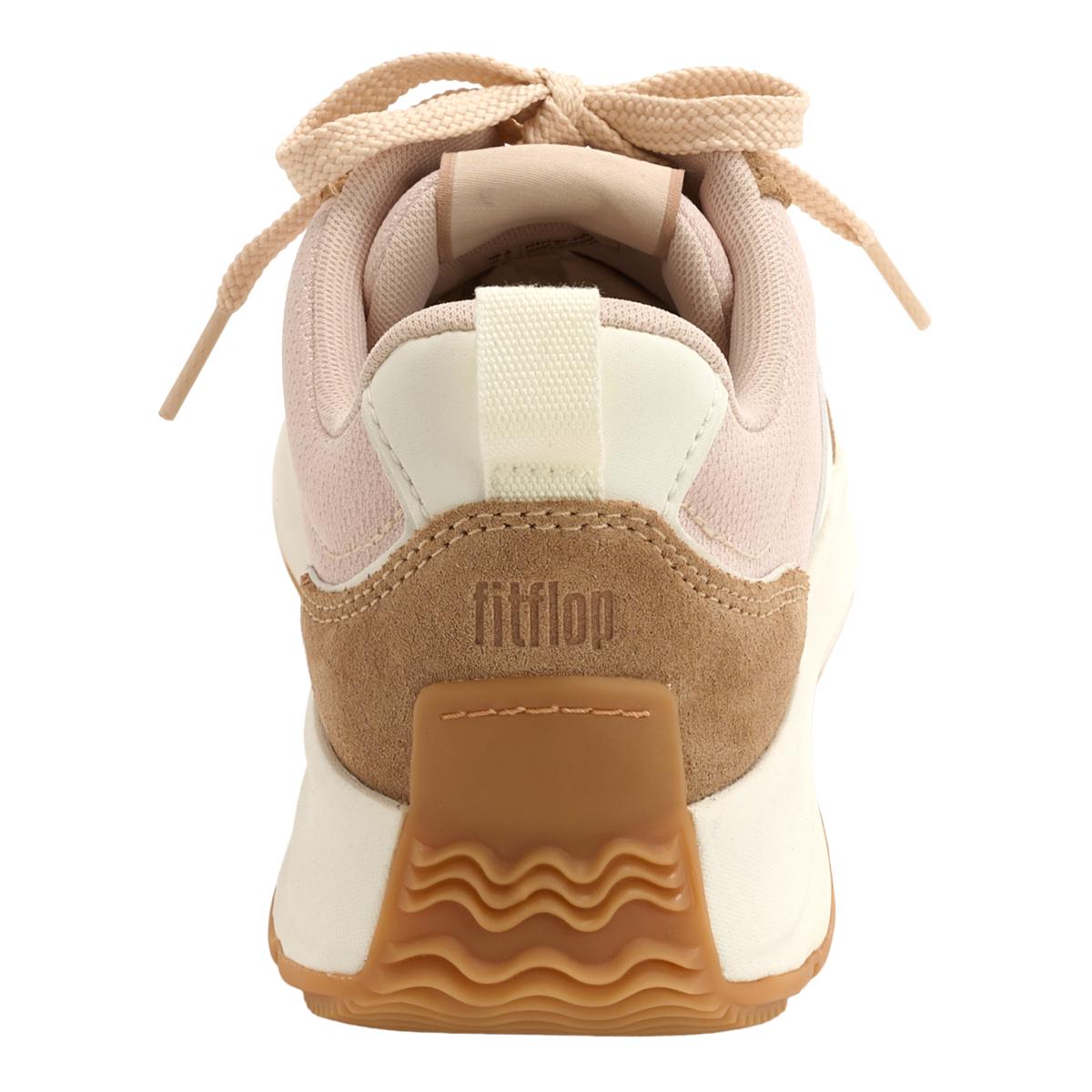 FitFlop F-Mode Flow Leather/Suede Flatform Sneaker | HSN