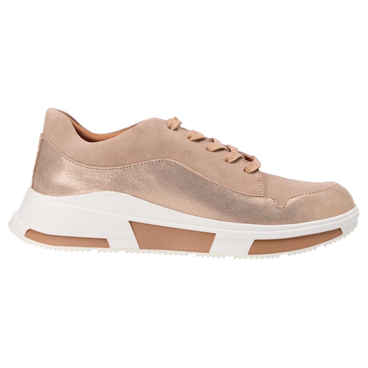 FitFlop Freya Lace-Up Suede Sneaker | HSN