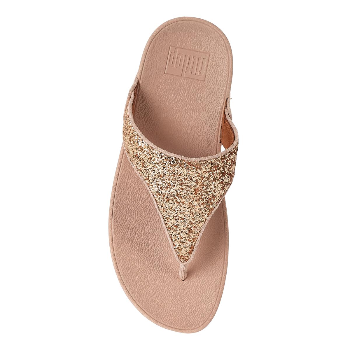 FitFlop Shimma Glitter Toe Post Thong Sandal 21884174 HSN