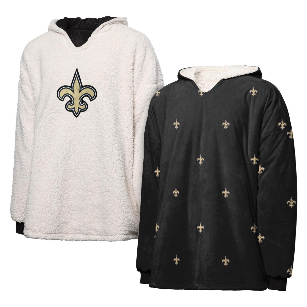 Men's New Orleans Saints FOCO Black Holiday Repeat Long Sleeve T-Shirt