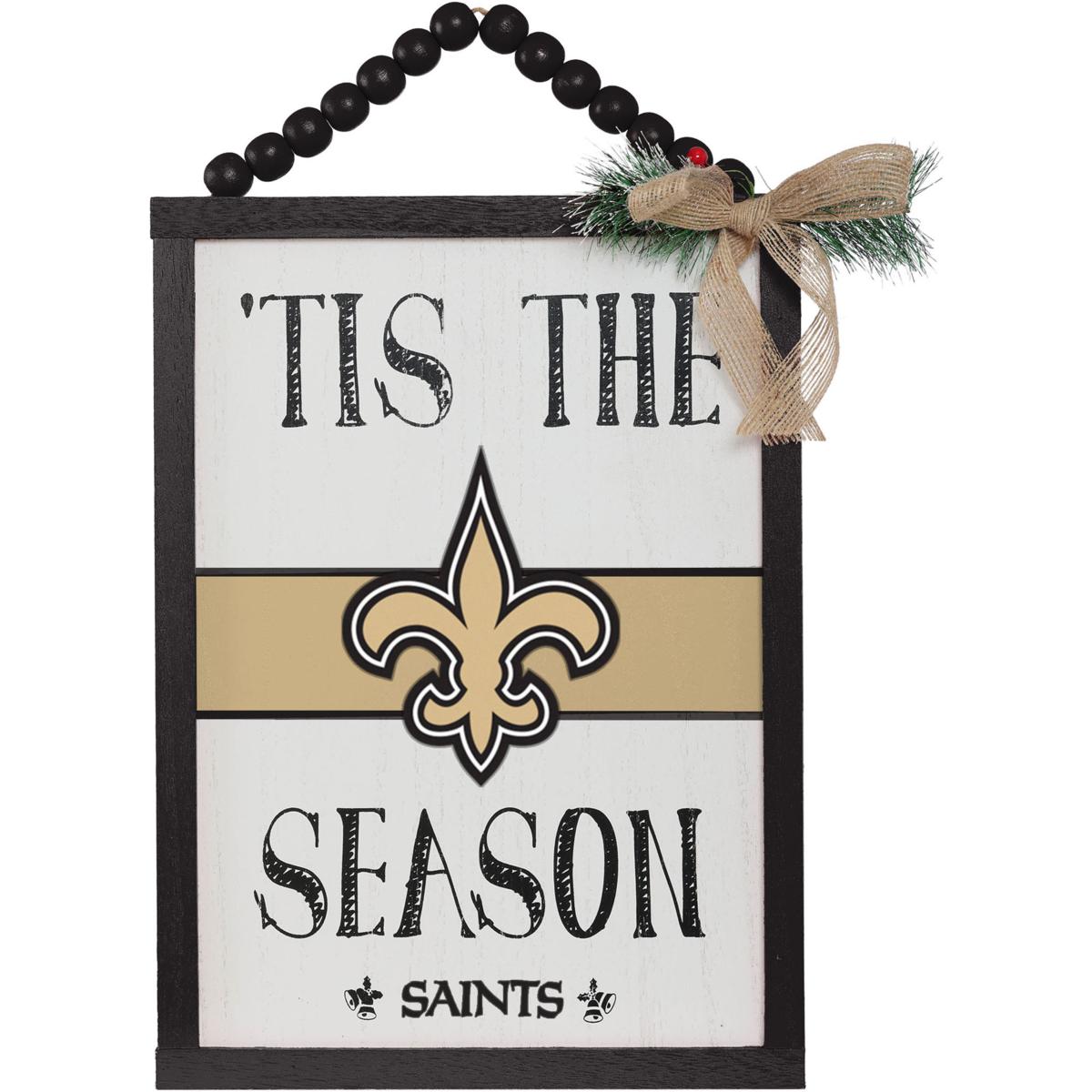 FOCO New Orleans Saints 'Tis The Season Sign Black