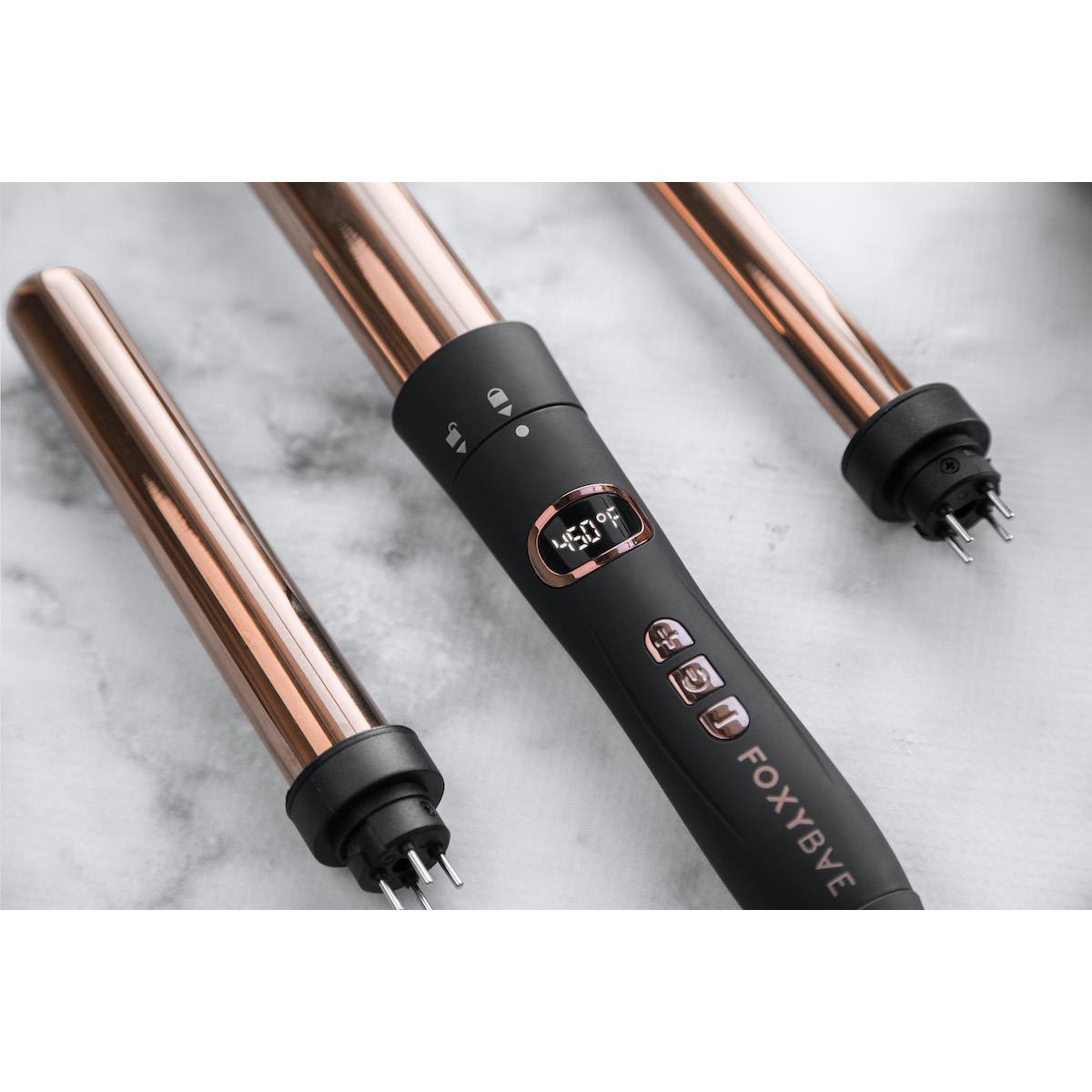 FoxyBae Rose Gold 3-in-1 Hair Styling Set New Rose Gold 3-in-1 Multi Styler Set - FoxyBae – FOXYBAE.COM main image 4
