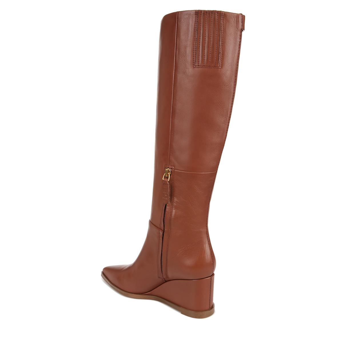 Varin wide calf hot sale wedge boots