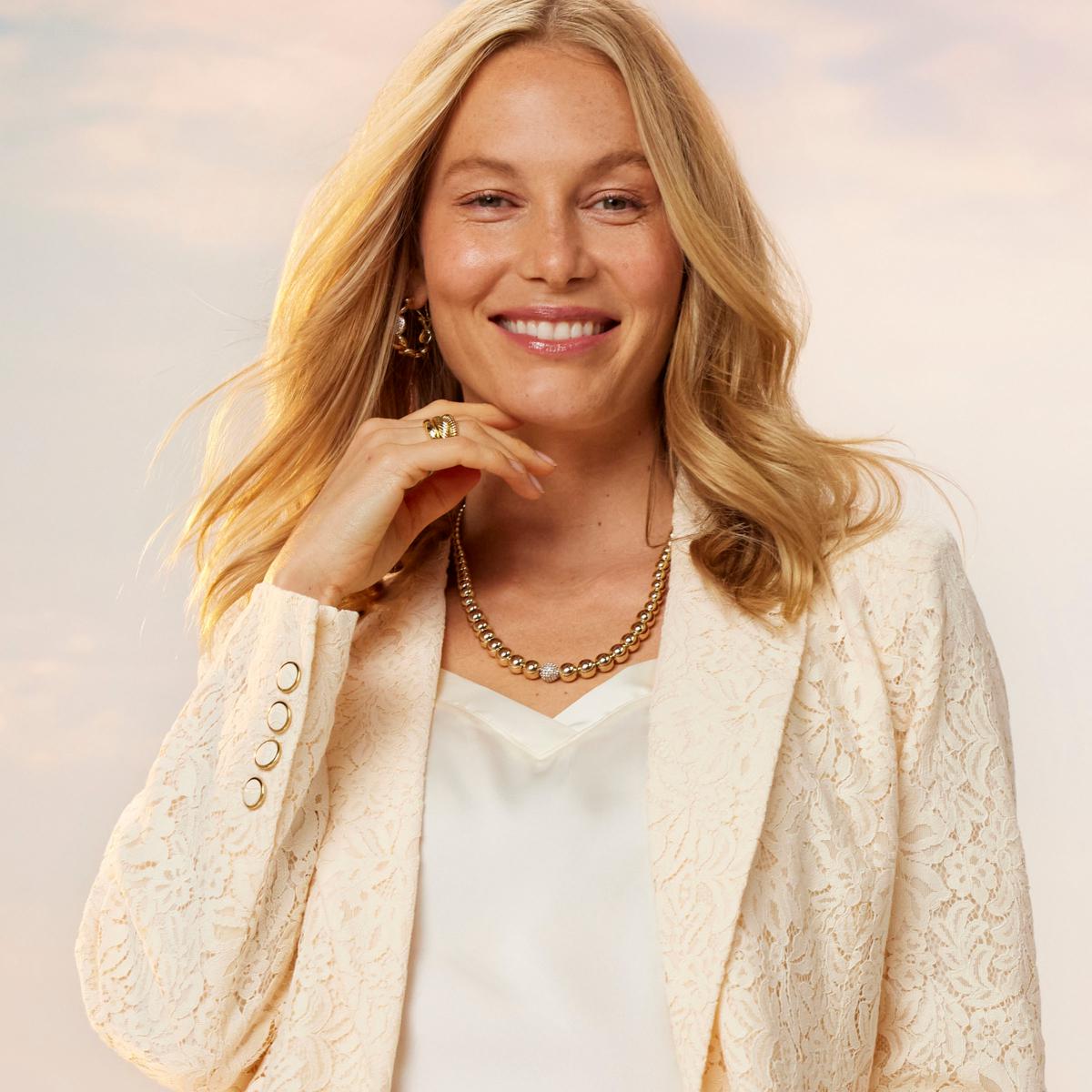 G by Giuliana Lace Girlfriend Blazer | HSN