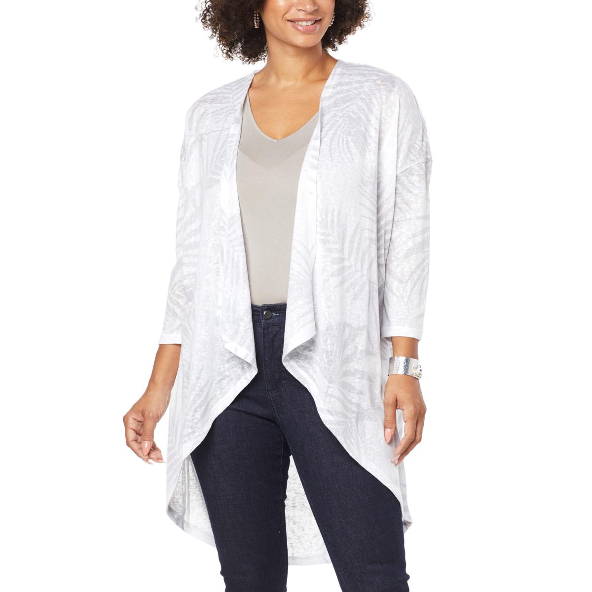 G by Giuliana Oversized Hacci Slub Knit Duster Cardigan