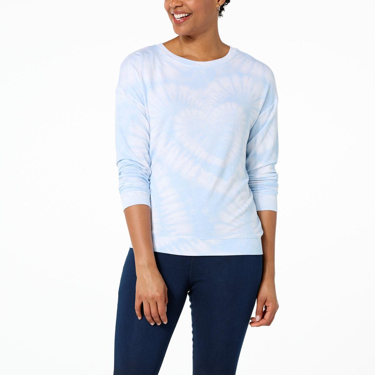 G by Giuliana SoSoft Tie Dye Galentine's Sweatshirt - 20620434