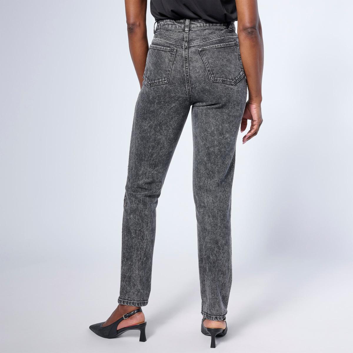 G by Giuliana Straight-Leg Denim Jean with Rhinestones | HSN