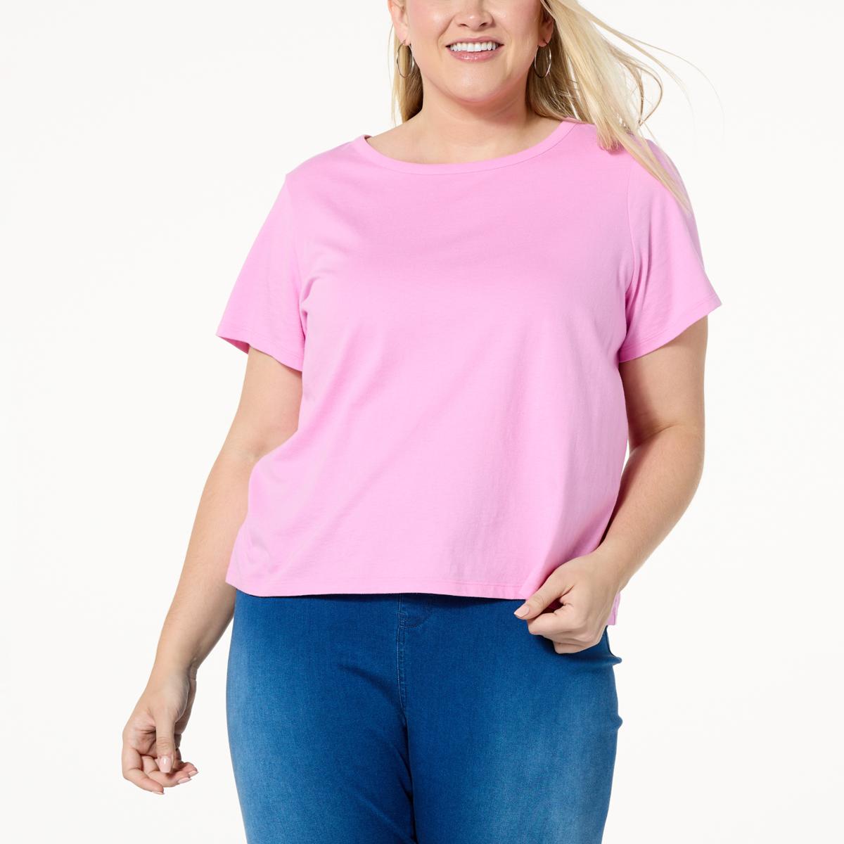 G by Giuliana Sustainable Cotton High-Rise Tee - 20710059 | HSN